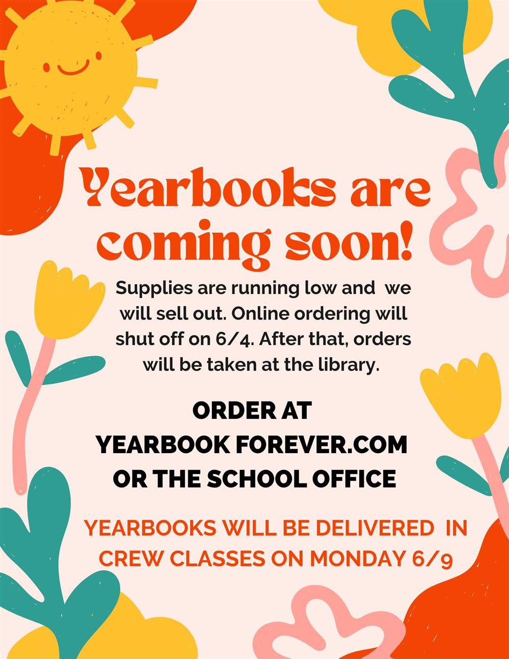Preorder Your Yearbook